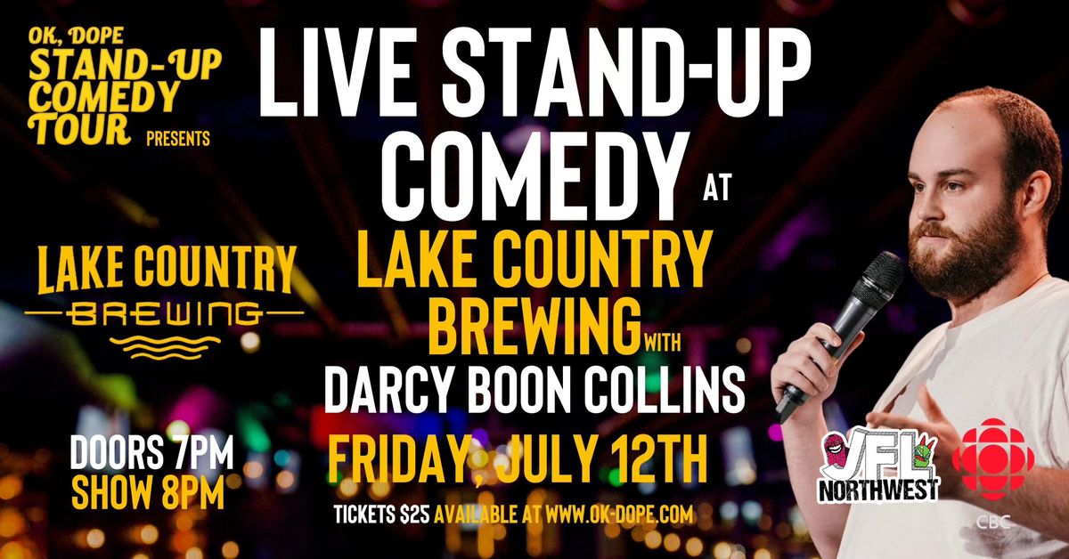 OK, DOPE Presents Darcy Boon Collins Live at Lake Country Brewing!