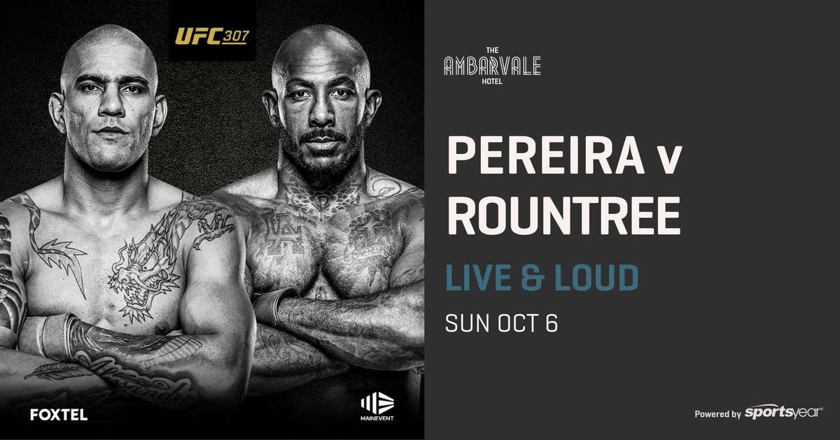 UFC 307 Pereira  vs. Rountree 