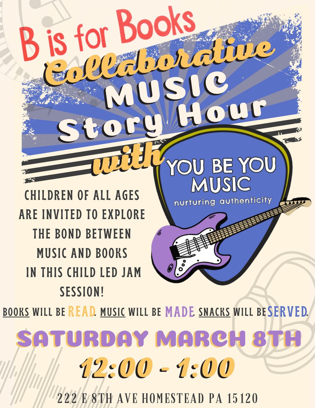 Collaborative Music Story Hour with You Be You Music