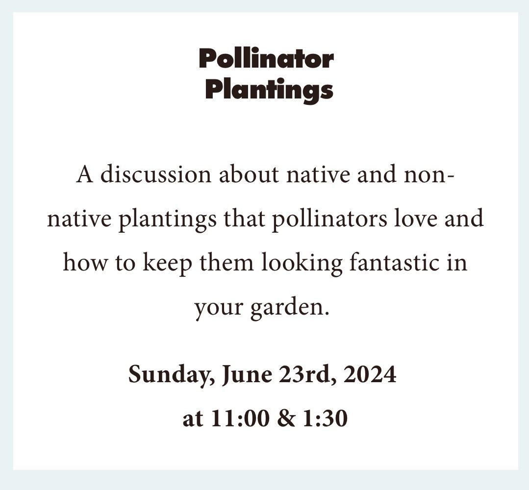 Summer Seminar: Pollinator Planting 