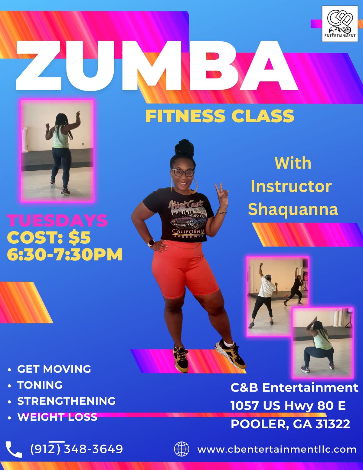 Zumba Fitness Class featuring Shaquanna