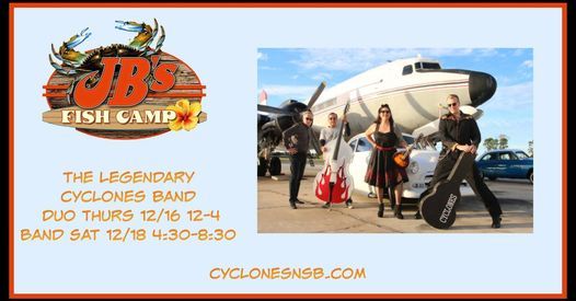 The Cyclones Unplugged Duo At Jbs Fish Camp Jb S Fish Camp New Smyrna Beach 16 December 21