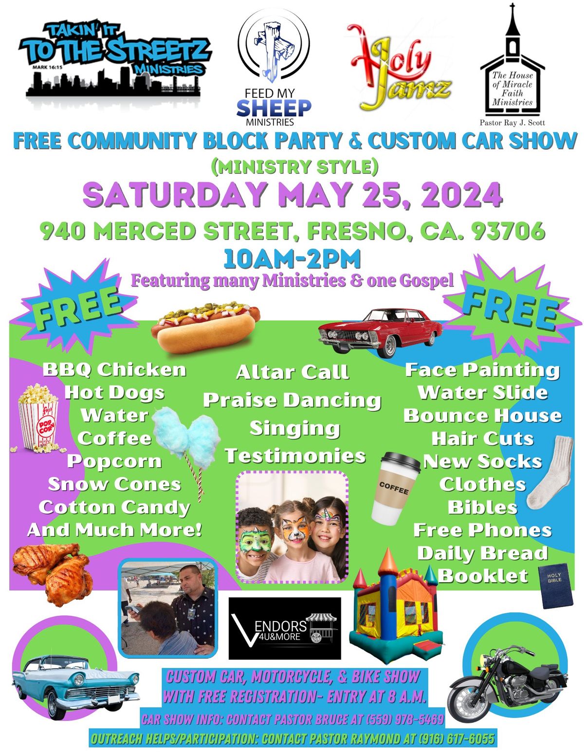  FREE Community Block Party & Custom Car Show