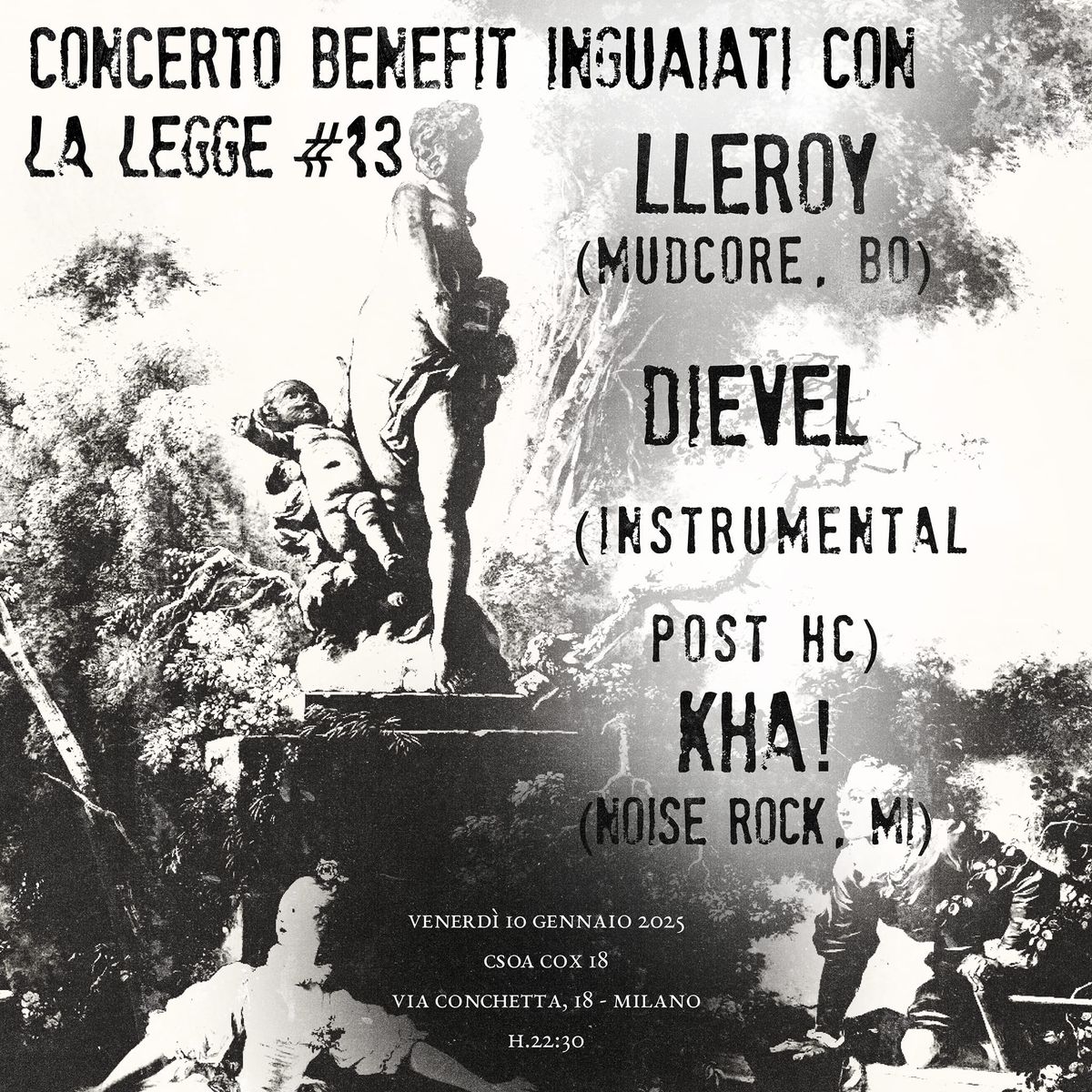 CONCERTO BENEFIT INGUAIATI CON LA LEGGE #13