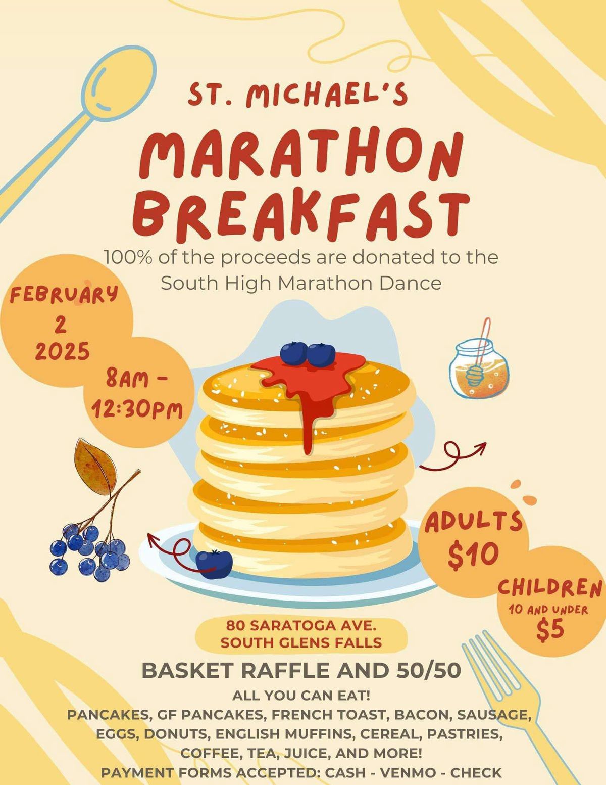 Marathon Breakfast at St Michael\u2019s - SHMD Fundraiser