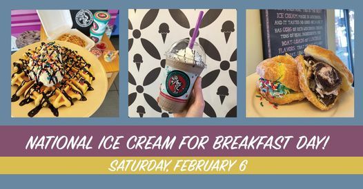 National Ice Cream For Breakfast Day To Go Madison Wisconsin 6 February 2021