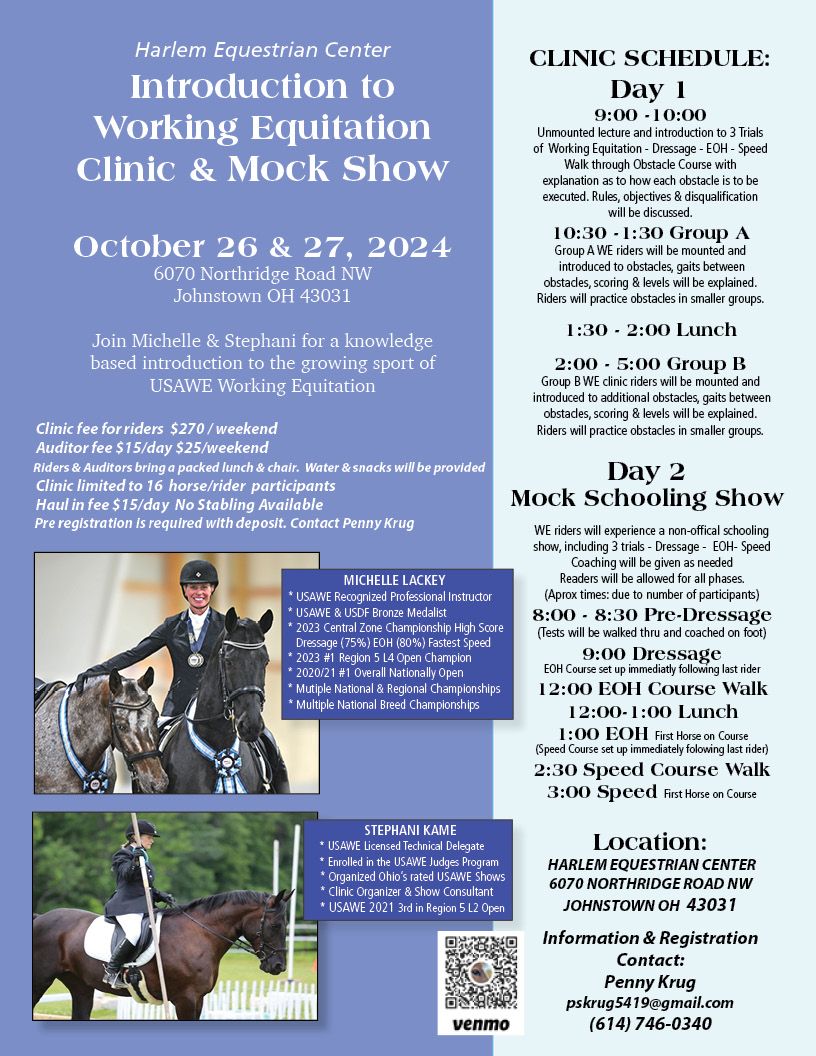 Introduction to Working Equitation Clinic & Mock Show