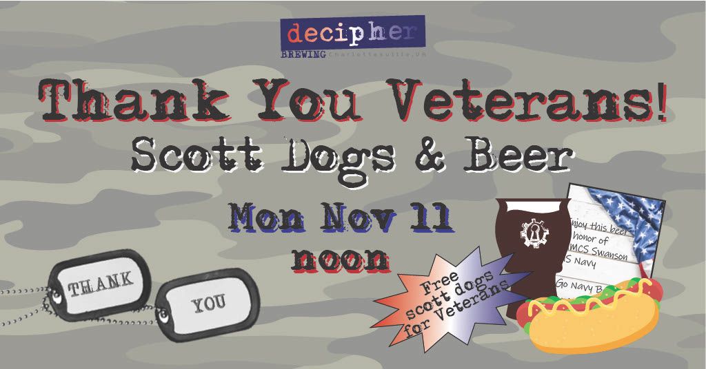 Veterans Day Hot Dogs & Beer