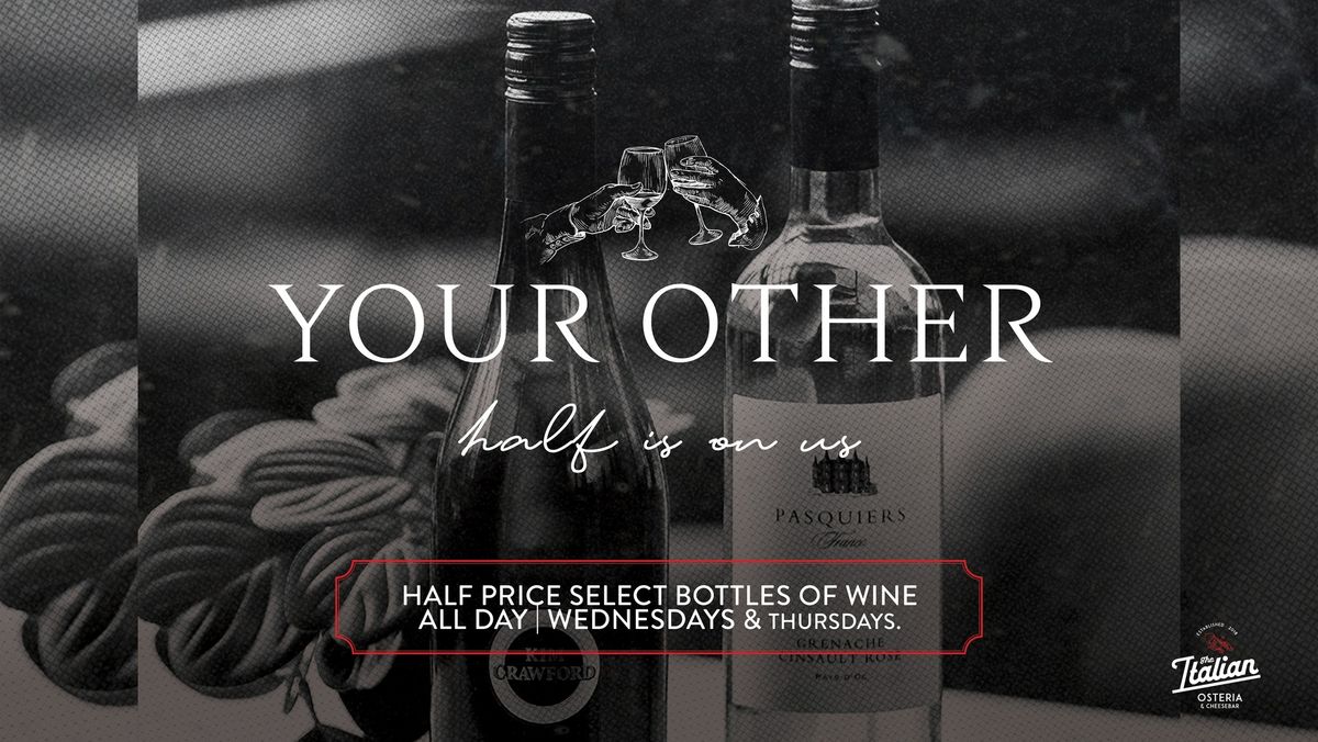 Half Price Bottles of Wine