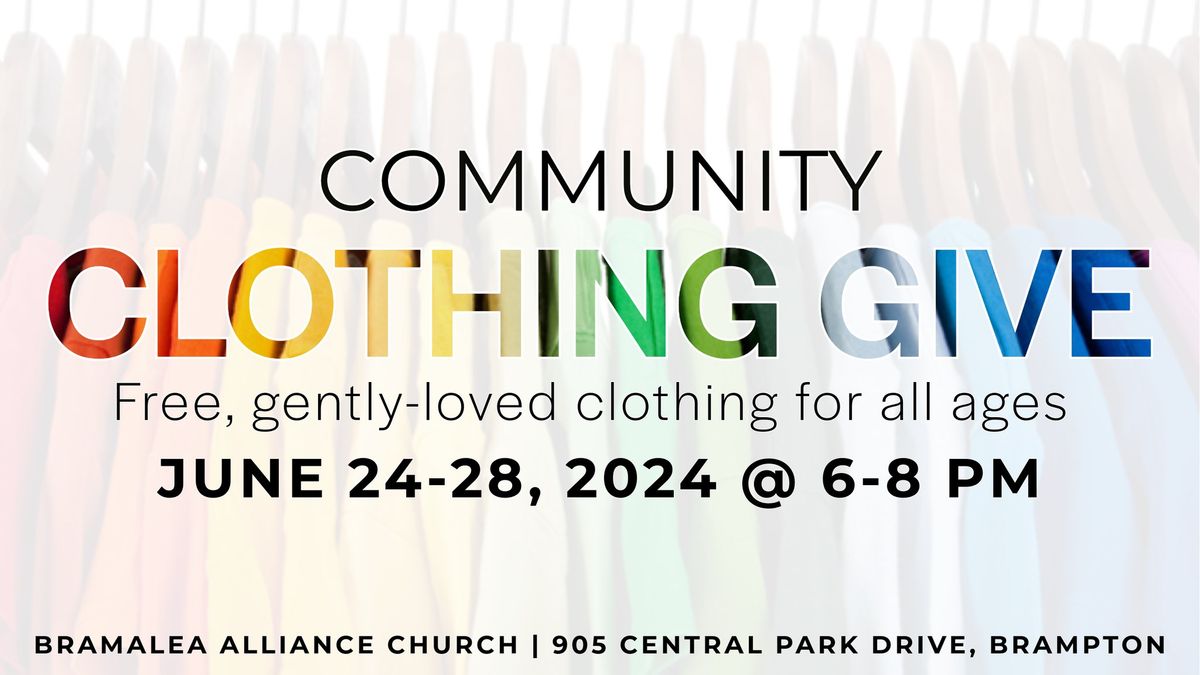 FREE clothing! - COMMUNITY CLOTHING GIVE