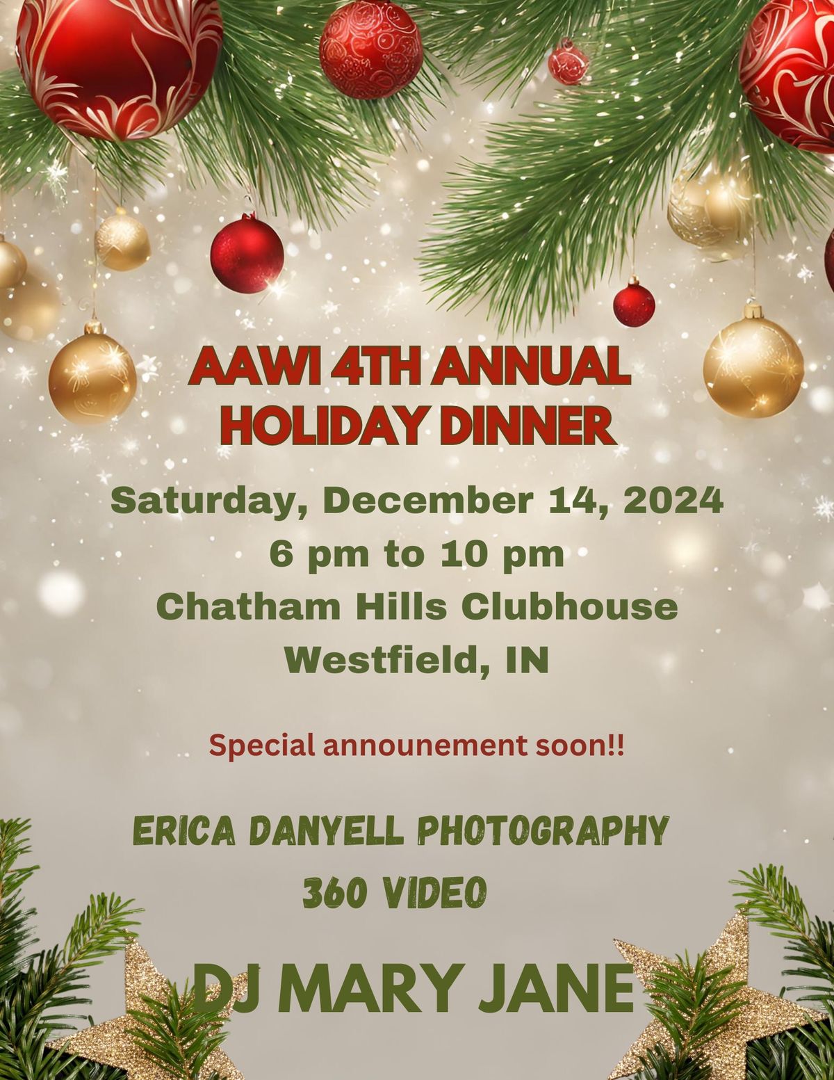 AAWI 4th Annual Holiday Dinner