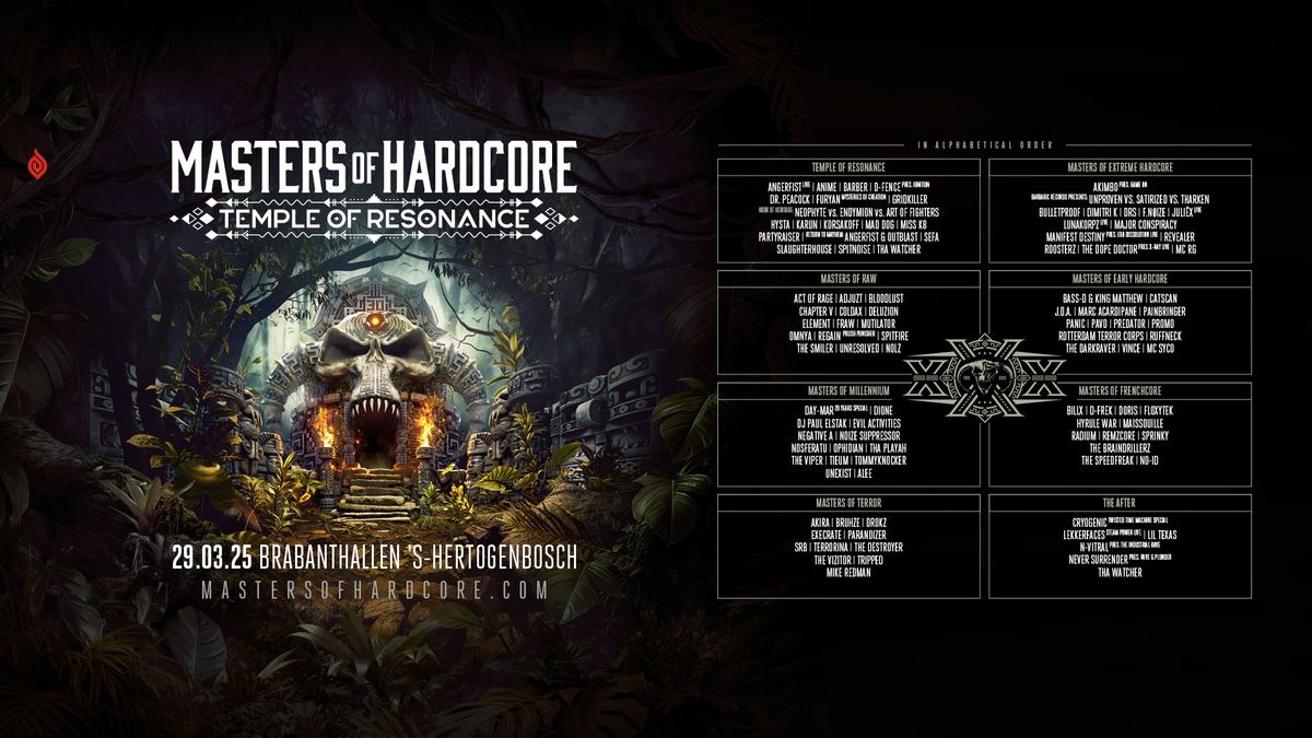 Masters of Hardcore 2025 - Temple of Resonance (30 Years) | Official Art of Dance Event