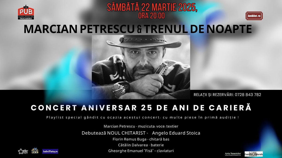 MARCIAN PETRESCU \u2022 Concert ANIVERSAR 25 DE ANI DE CARIERA \u2022 The PUB Universitatii \u2022 22 Martie 2025