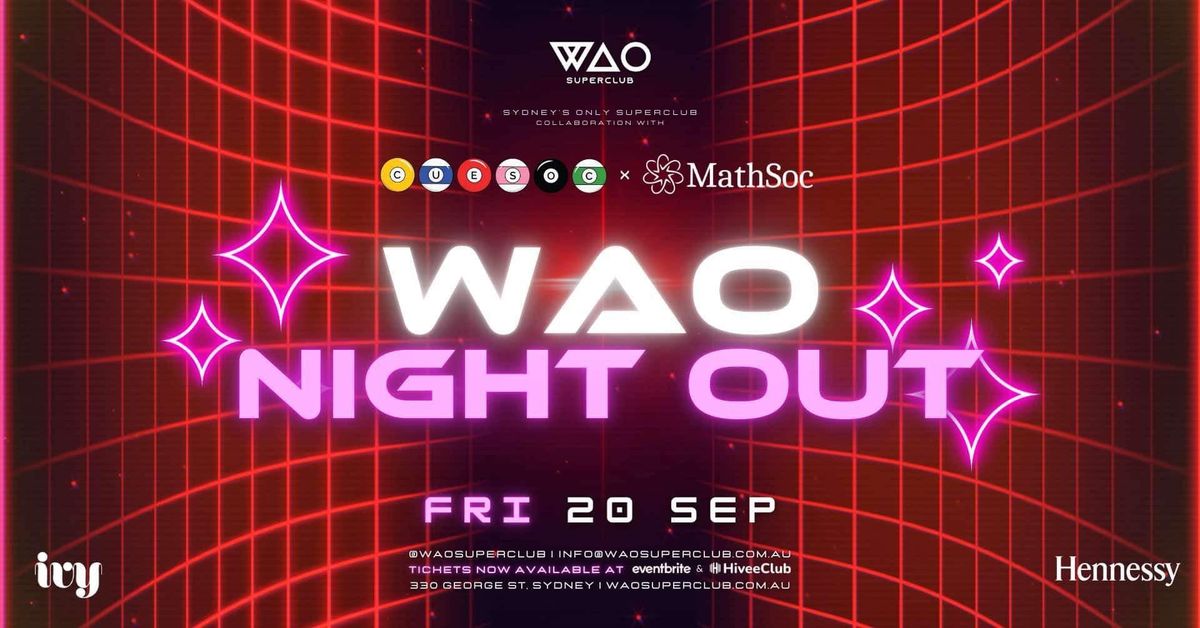 WAO x CueSoc x MathSoc Night Out!