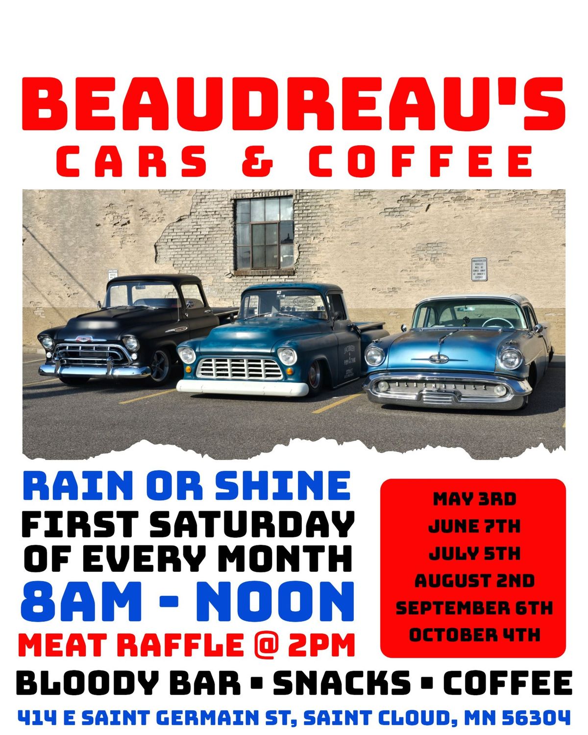 BEAUDREAU'S \u2022 CAR'S & COFFEE