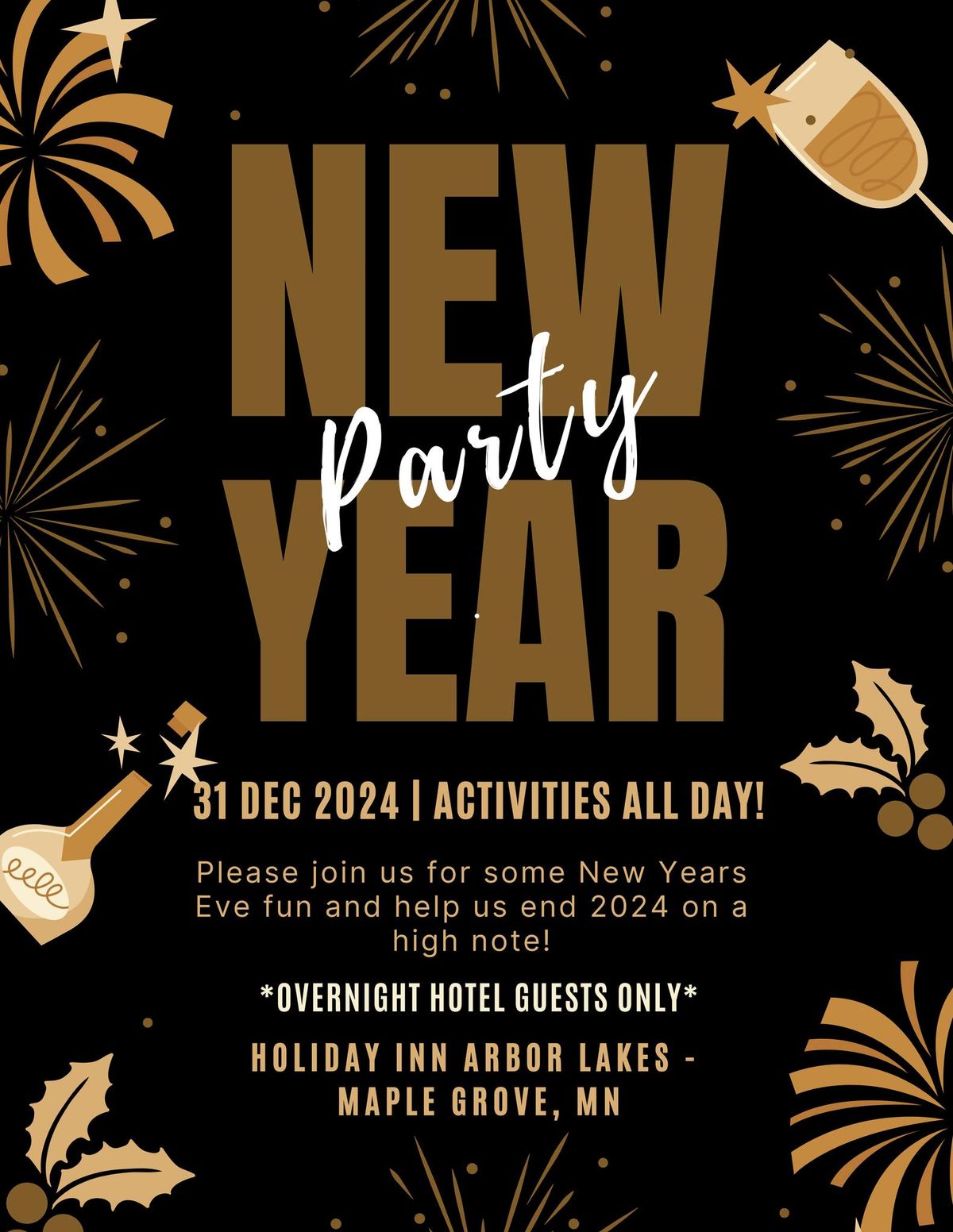 NYE Party at Holiday Inn!