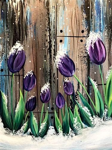 Paint & Sip - SNOW ON THE TULIPS