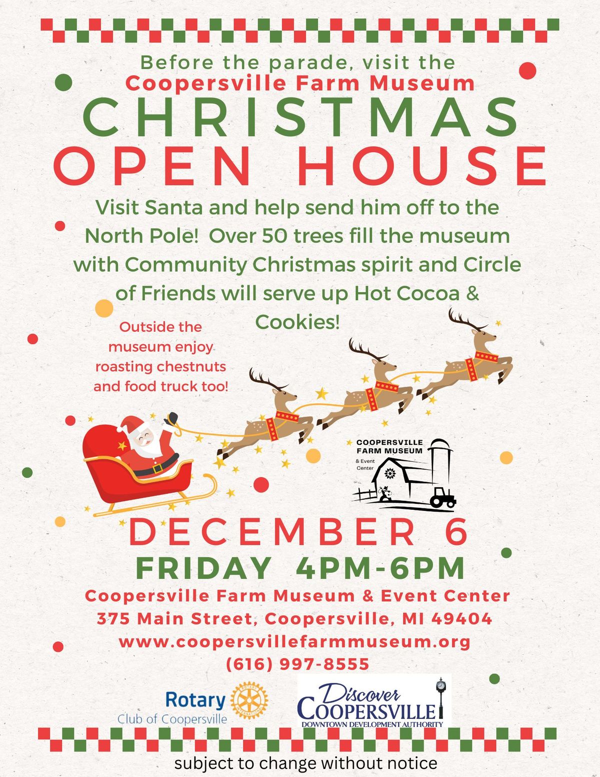 Christmas Open House - Visit Santa