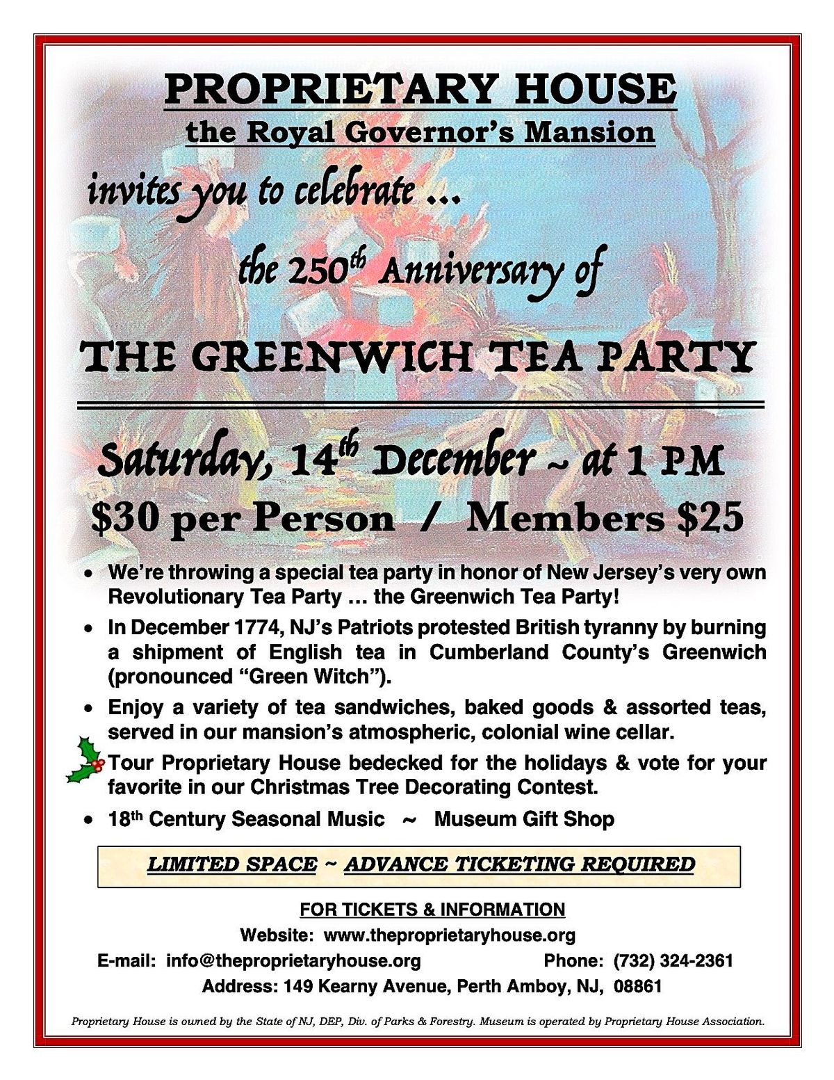 The Greenwich Tea Party - 250th Anniversary