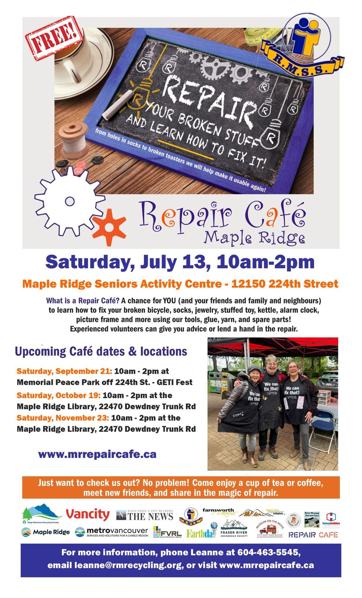 Maple Ridge Repair Cafe