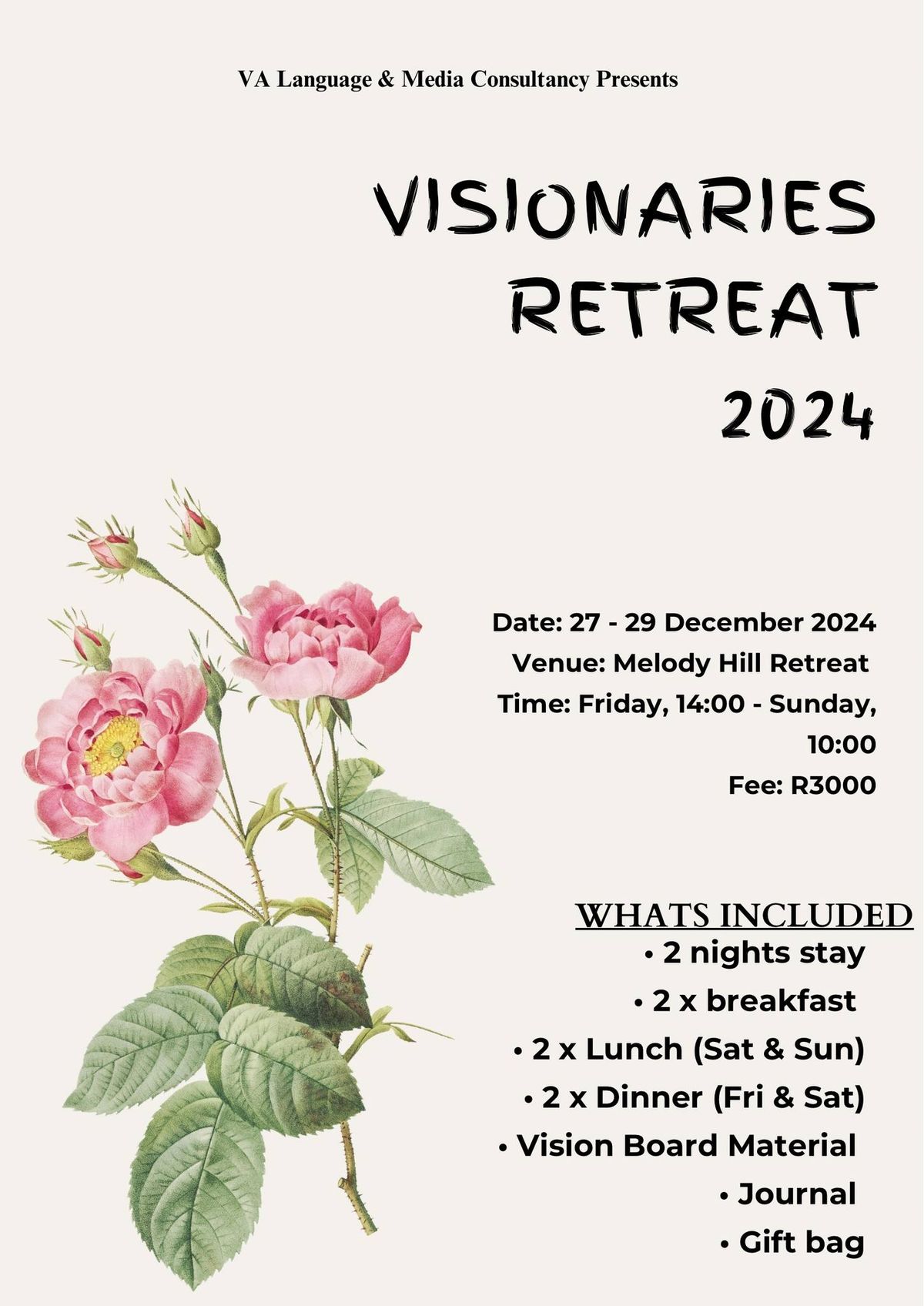 Visionaries Retreat 2024 \ud83d\udc90 \ud83c\udf39 \ud83c\udf3a \ud83c\udf38 