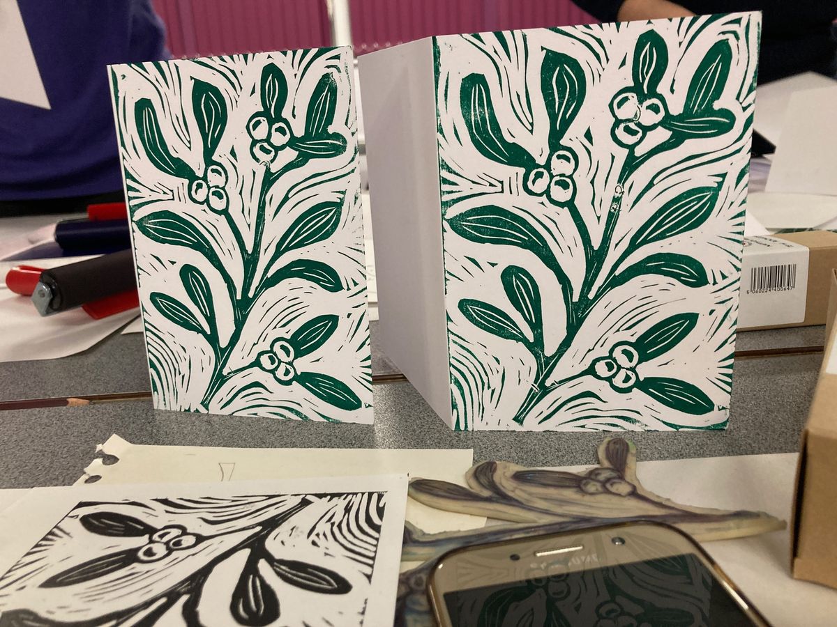 \ud83c\udf32Christmas Lino Printing Workshop - Elkstone Studios\ud83c\udf32