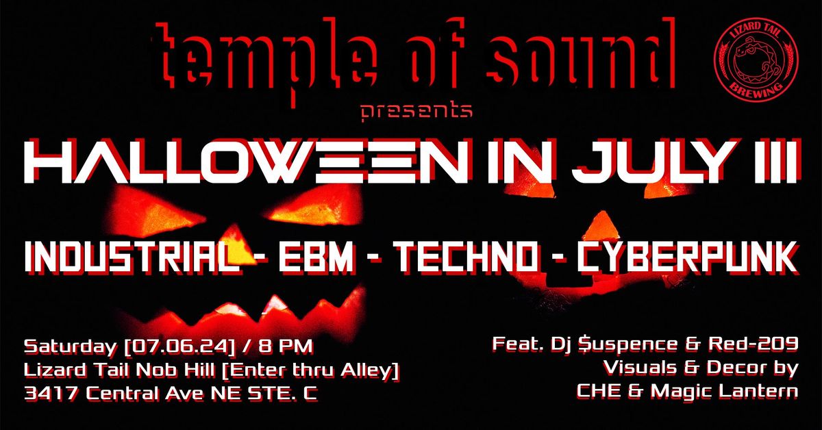 TEMPLE OF SOUND presents HALLOWEEN IN JULY III