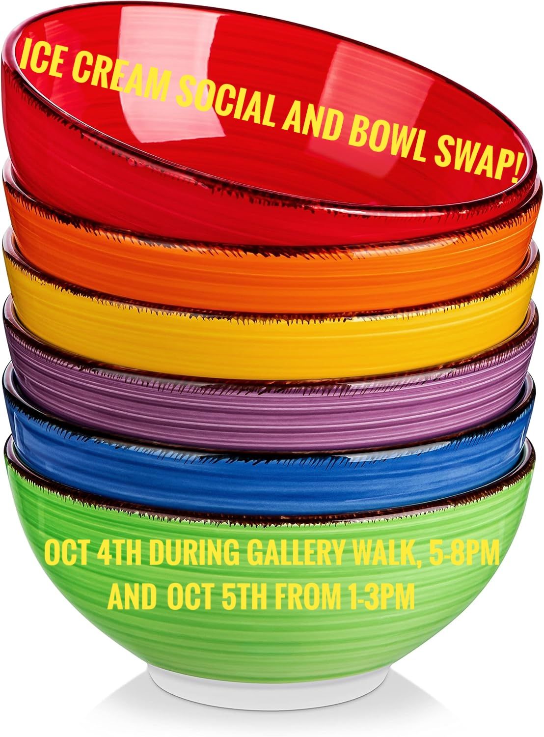 Ice Cream Social, Bowl Swap and Fundraiser for Emergent Arts!