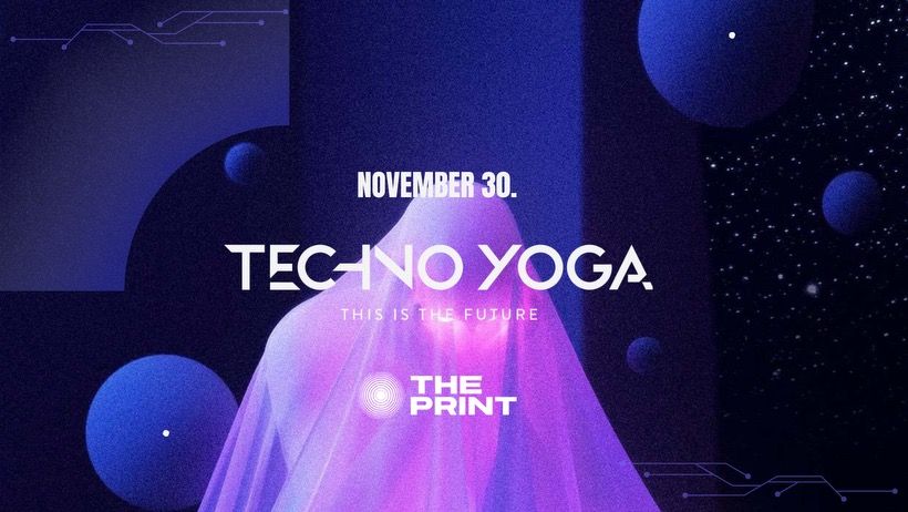 TECHNO YOGA \/\/ UV YOGA \/\/ Nov. 30. The Print Club Szombathely