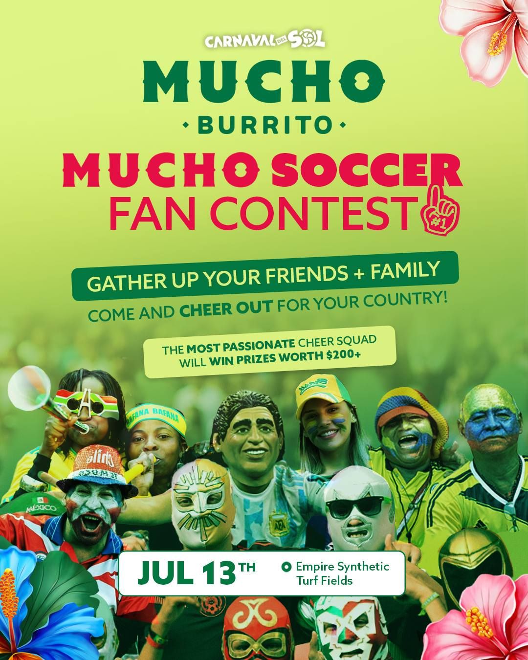 Mucho Burrito Soccer Fan Contest at Carnaval del Sol Soccer tournament