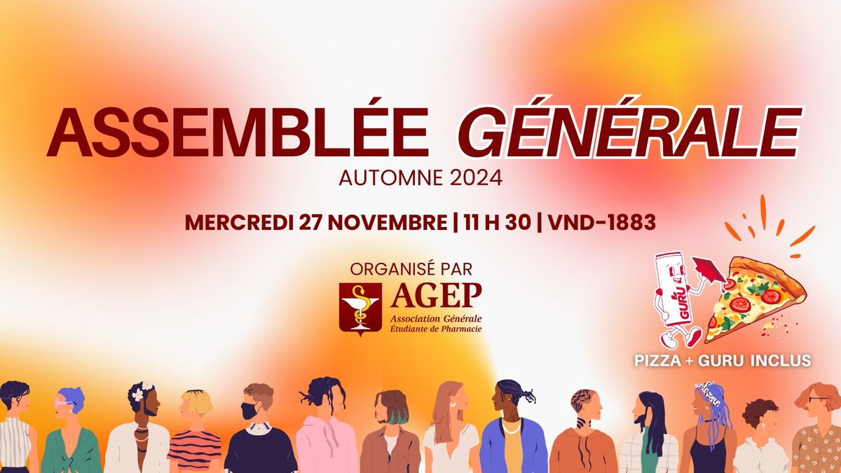 Assembl\u00e9e g\u00e9n\u00e9rale de l'AGEP - Automne 2024