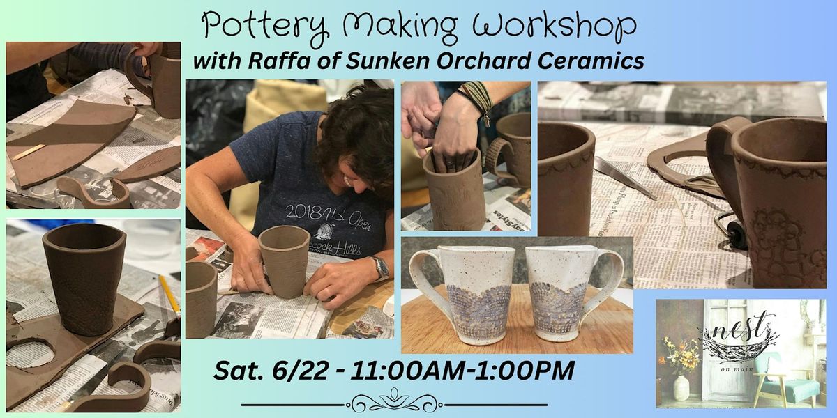 Pottery Workshop - Mugs w\/Raffa of Sunken Orchard Ceramics