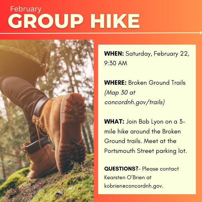 February Group Hike - Broken Ground Trails