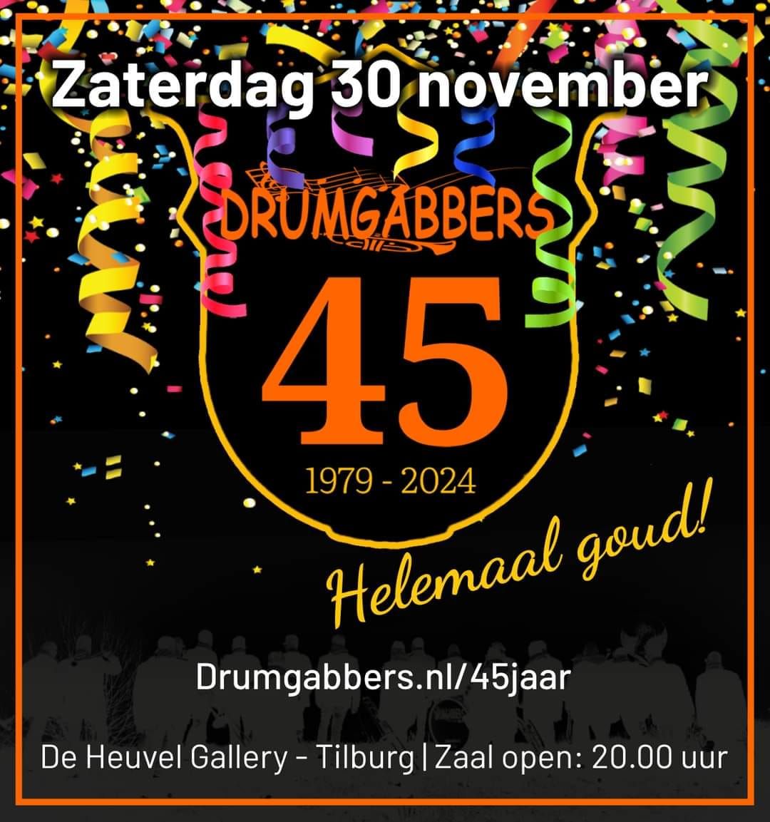 45 jaar Jubileum Drumgabbers