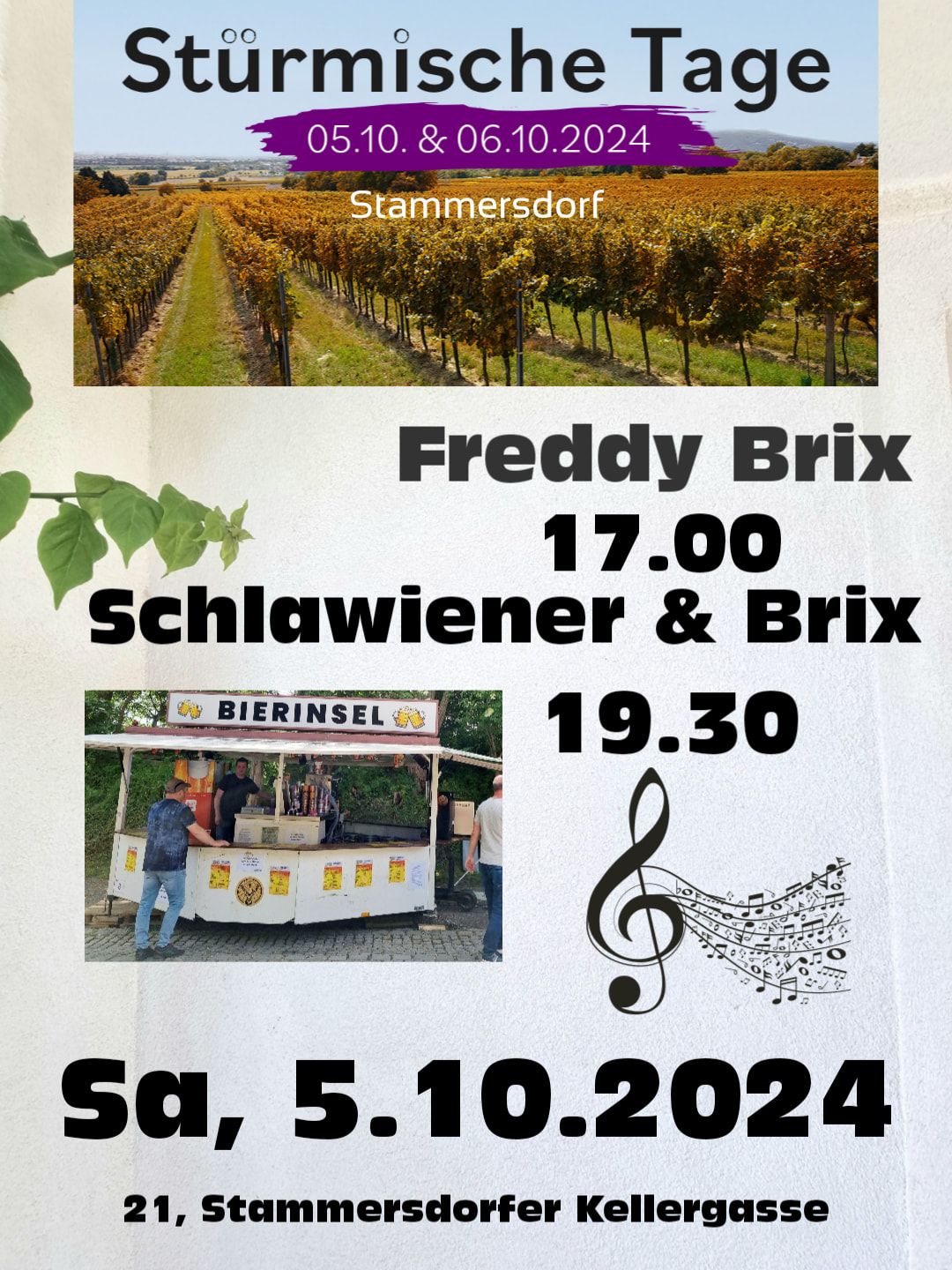 FreddyBrix\/Sa,5.10.\/St\u00fcrmischeTage\/17Uhr