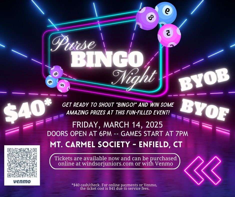 Purse Bingo hosted by the Windsor Junior Woman's Club