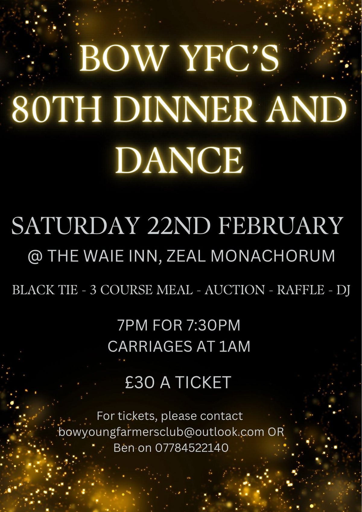 Bow YFC 80th Dinner and Dance