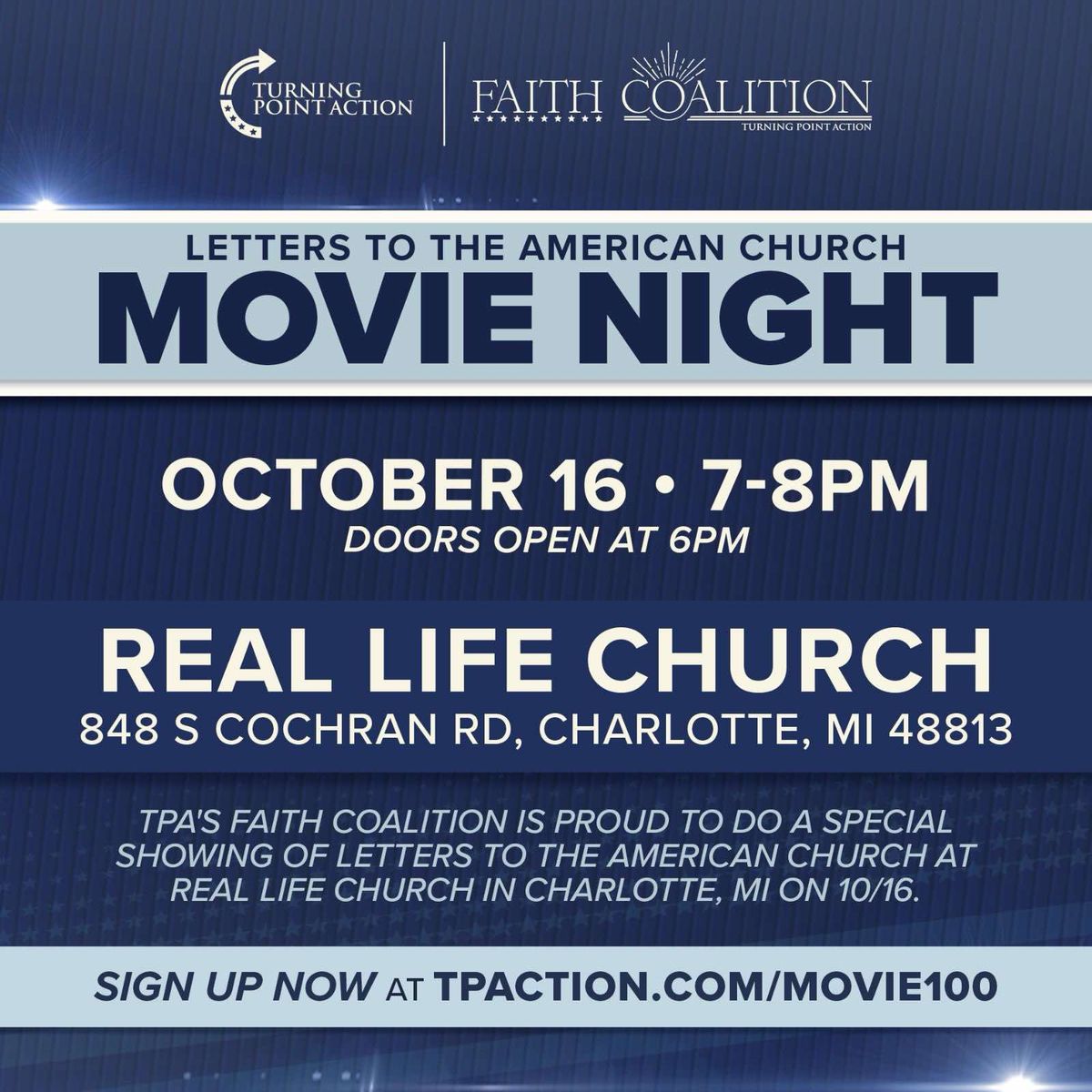 Movie Night - Letters to the American Church 