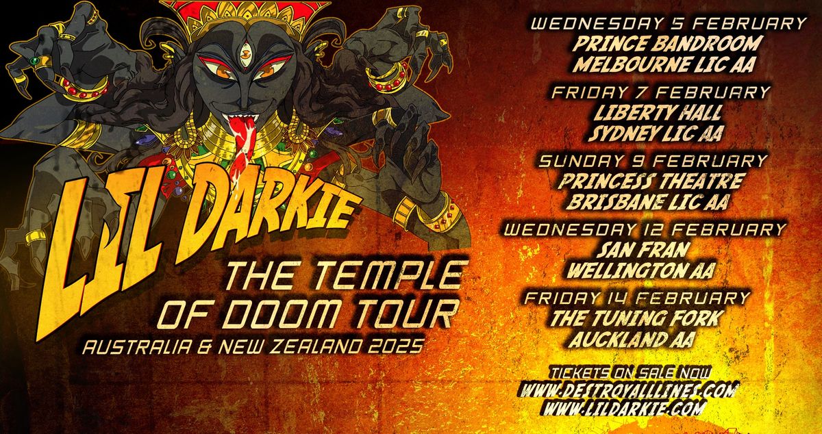 Lil Darkie (USA) - The Temple Of Doom - Aus Tour 2025 - Sydney Lic AA