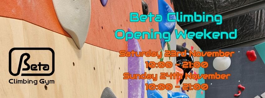 Beta Climbing Opening Weekend