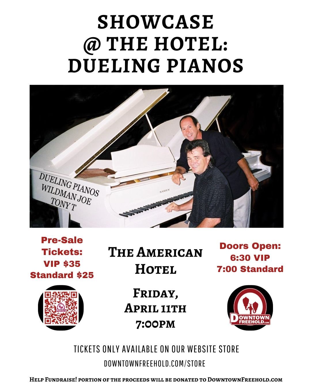 Showcase @ The Hotel: Dueling Pianos featuring Tony T. and Wildman Joe