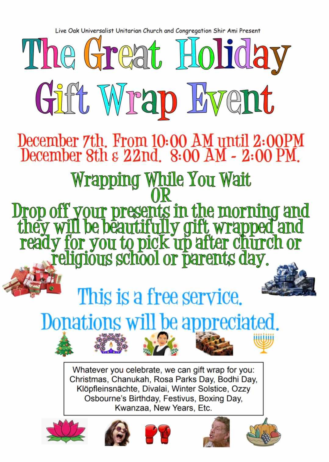 The Great Holiday Gift Wrap Event!