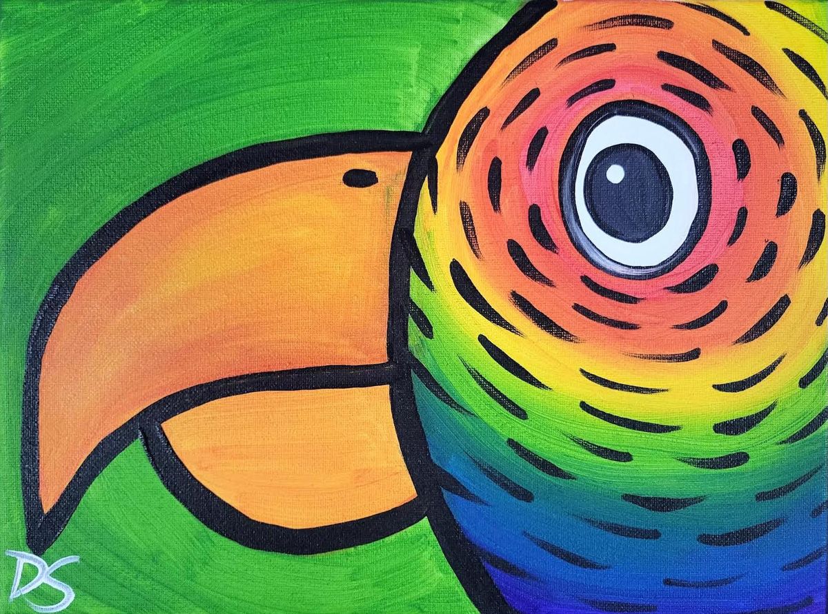 Creative Canvas for Kids - Rainbow Bird