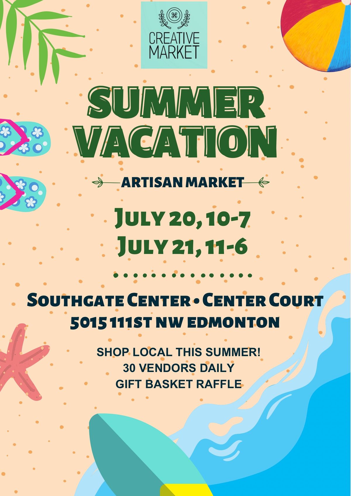 Summer Vacation Artisan Market