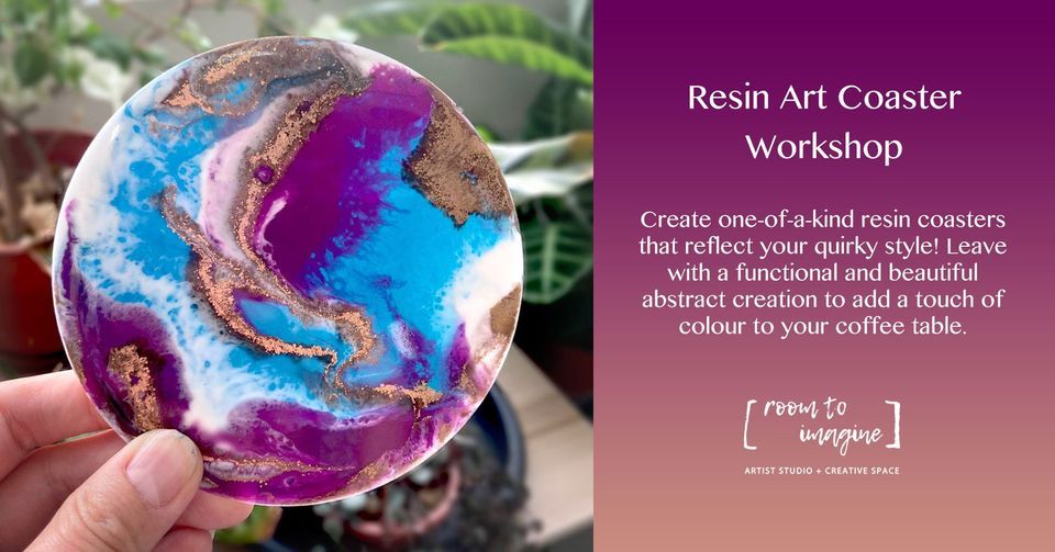 Resin Art Coaster Workshop with Room To Imagine