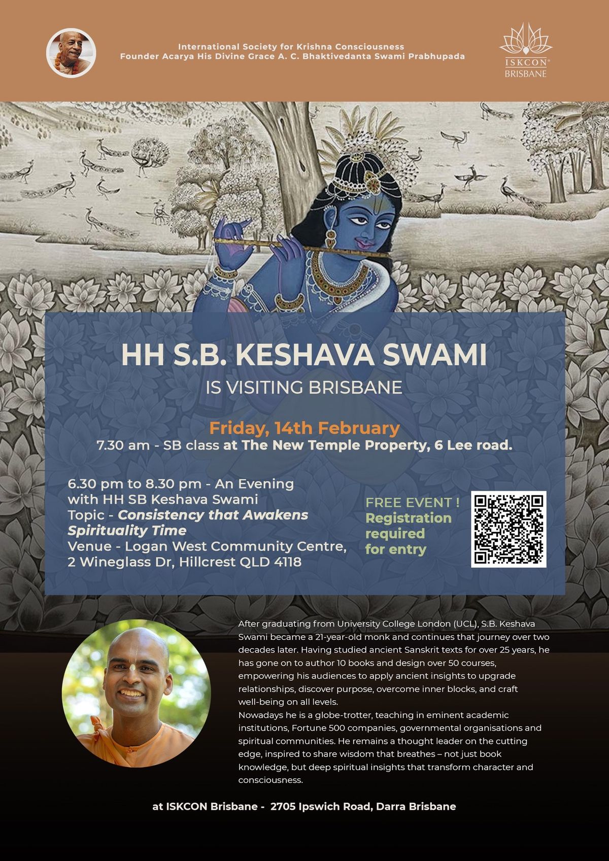 HH S.B. Keshava Swami Brisbane Visit