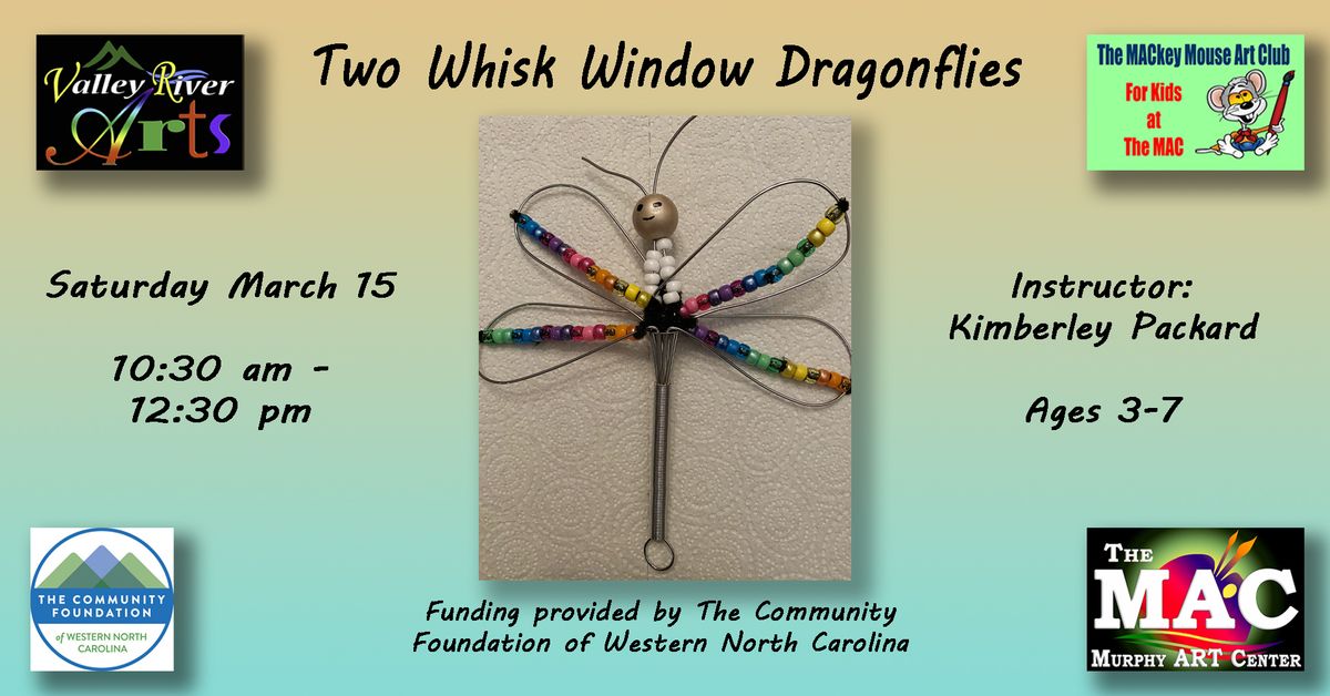 Two Whisk Window Dragonflies