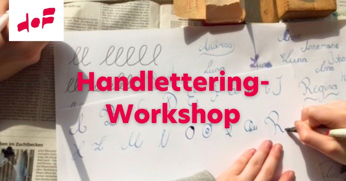 Stadtb\u00fccherei Hof | Handlettering-Workshop