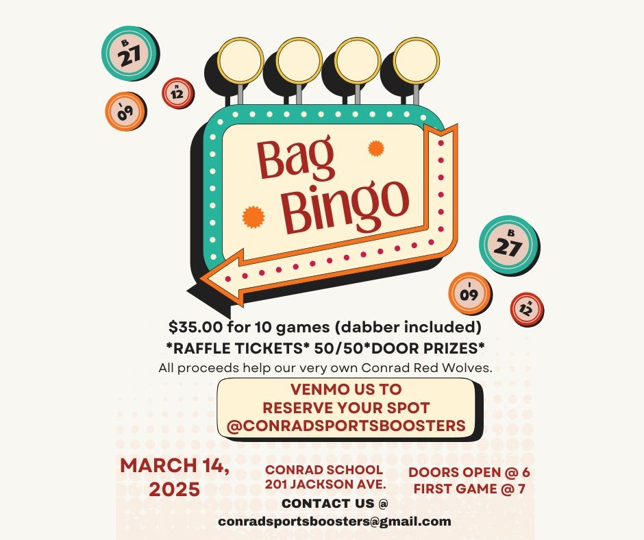 Conrad Sports Boosters Bag Bingo \ud83d\udc5c 