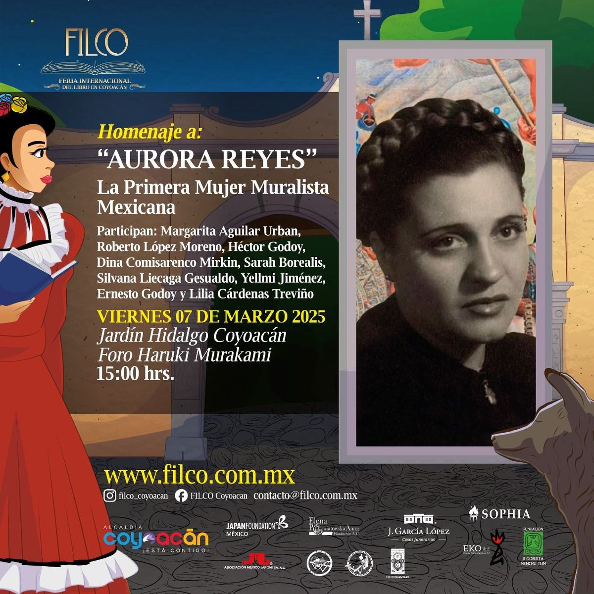 Homenaje Aurora Reyes Flores. 